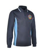Long Sleeve Mesh Polo