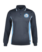 Long Sleeve Mesh Polo