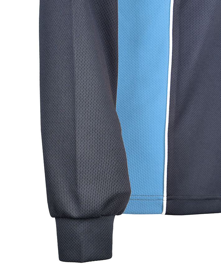 Long Sleeve Mesh Polo