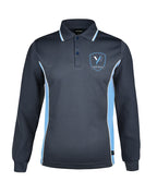 Long Sleeve Mesh Polo