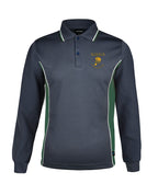 Long Sleeve Mesh Polo