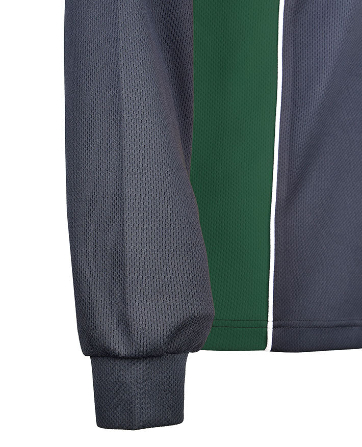Long Sleeve Mesh Polo
