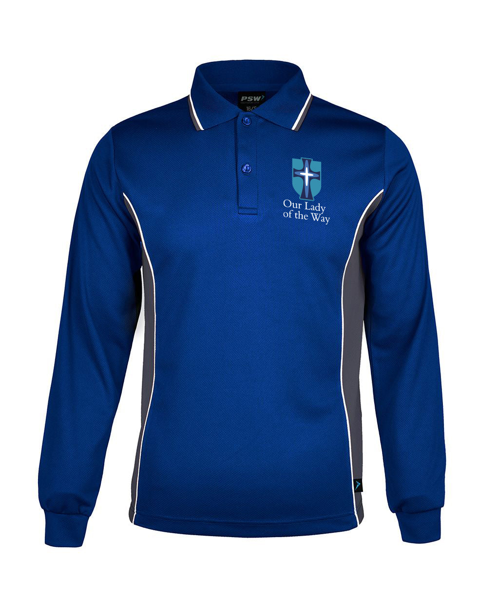 Long Sleeve Mesh Polo