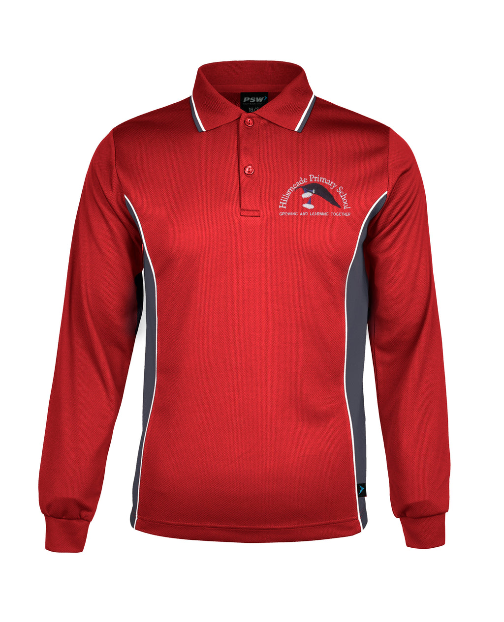 Long Sleeve Mesh Polo