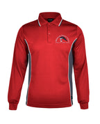 Long Sleeve Mesh Polo