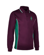 Long Sleeve Mesh Polo