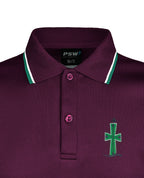 Long Sleeve Mesh Polo