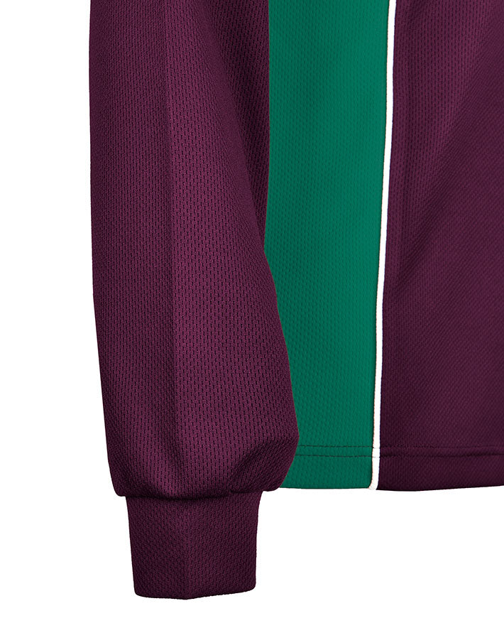 Long Sleeve Mesh Polo