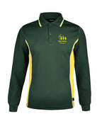Long Sleeve Mesh Polo