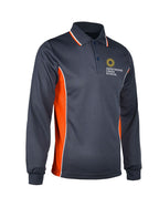 Long Sleeve Mesh Polo