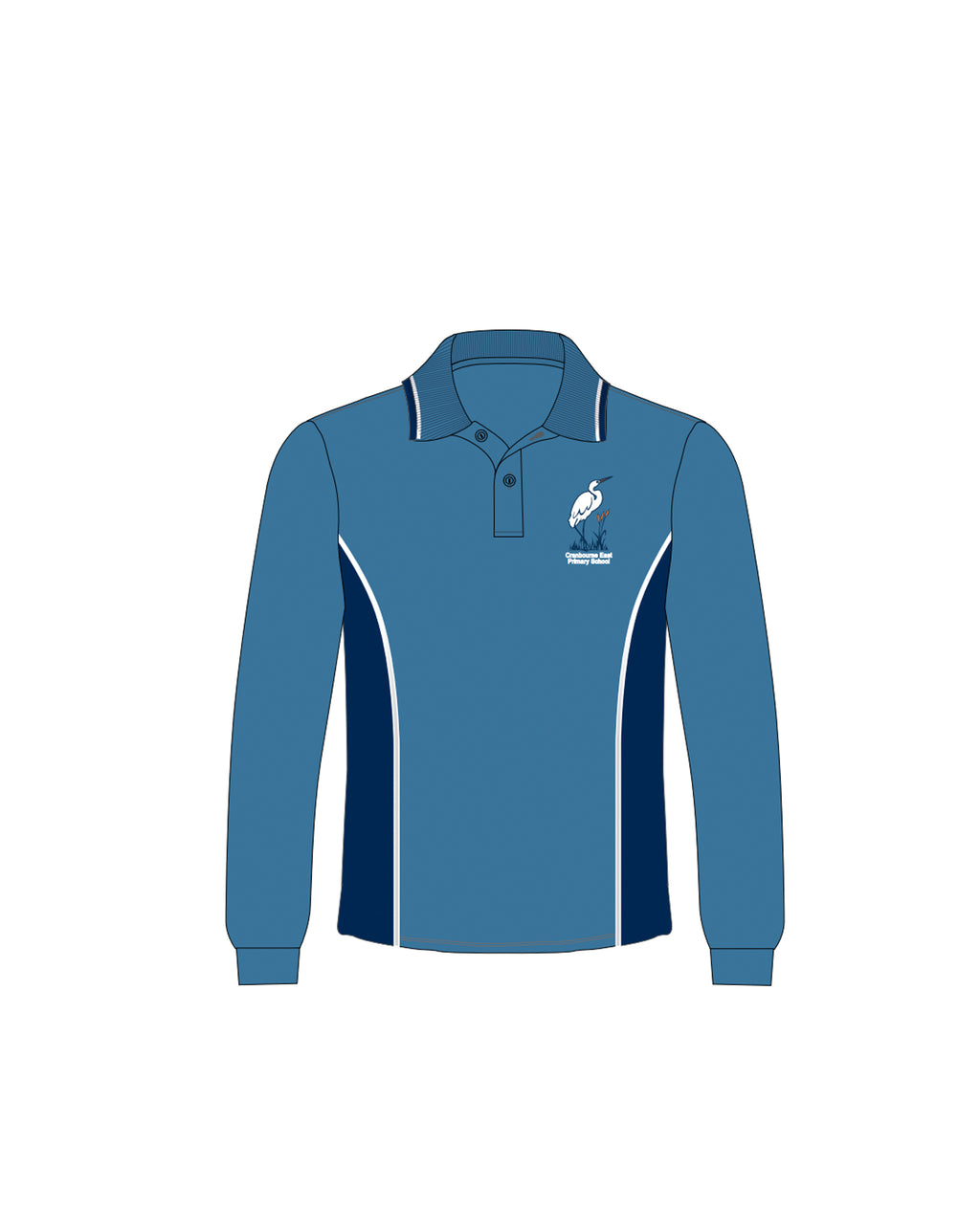 L/S Mesh Polo with Panels
