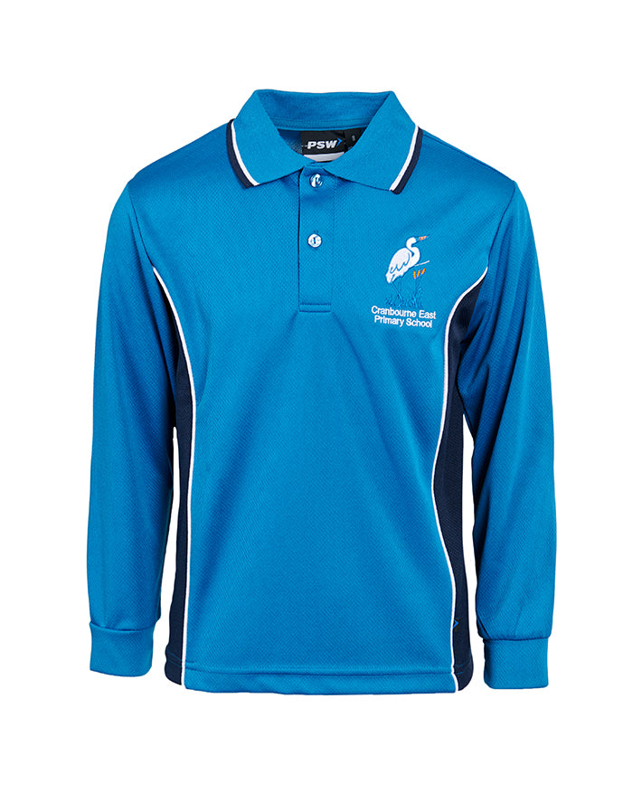 L/S Mesh Polo with Panels