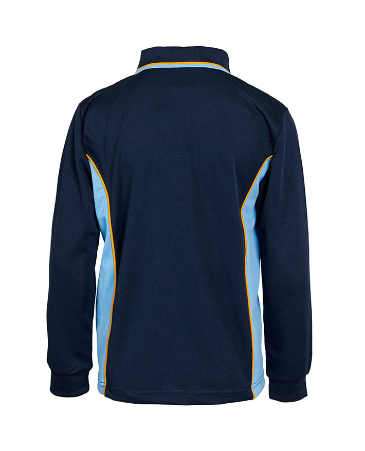 L/S Mesh Polo with Panels
