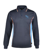 Long Sleeve Mesh Polo