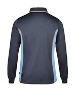 Long Sleeve Mesh Polo