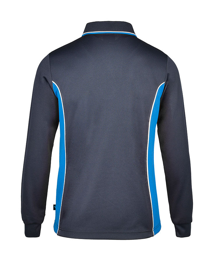 Long Sleeve Mesh Polo