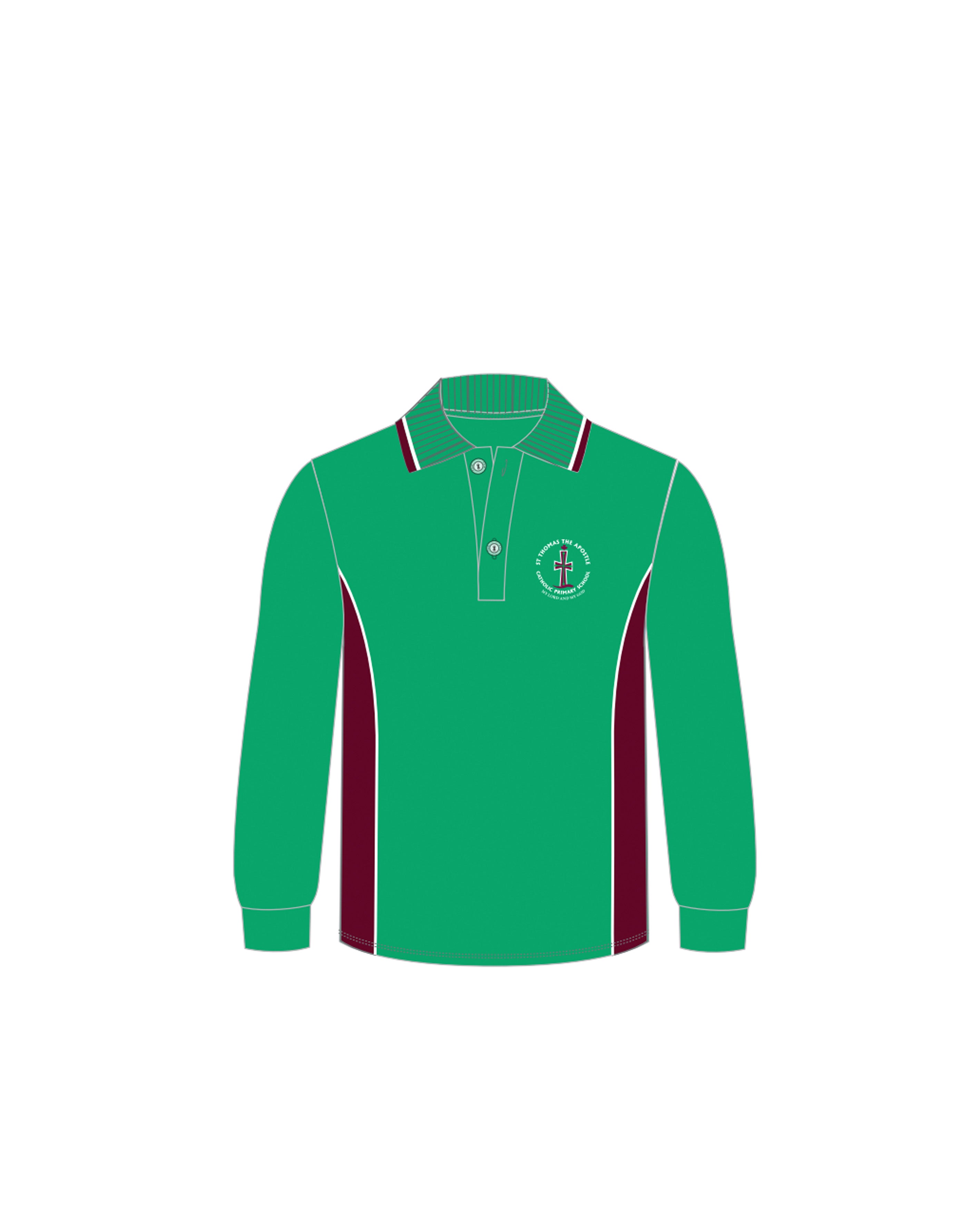 L/S Mesh Polo with Panels