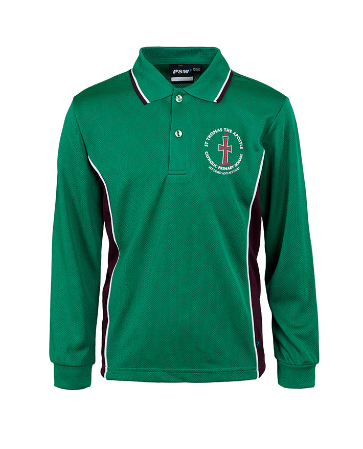 L/S Mesh Polo with Panels