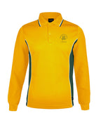 Long Sleeve Mesh Polo