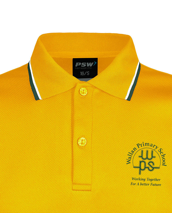 Long Sleeve Mesh Polo