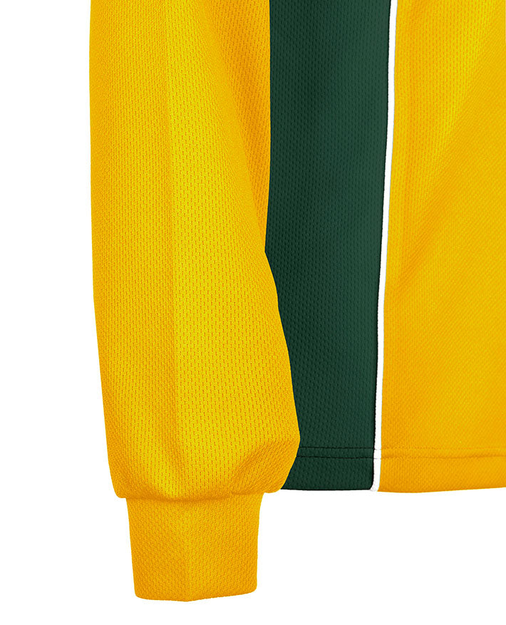 Long Sleeve Mesh Polo