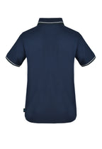 Short Sleeve Mesh Polo with Contrast Placket