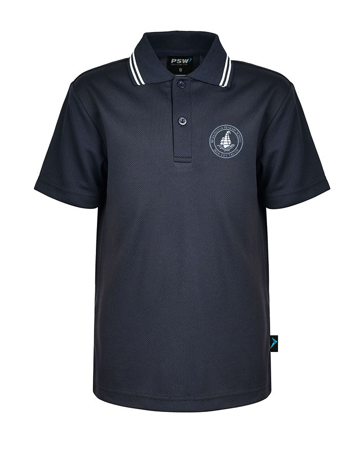 Short Sleeve Mesh Polo