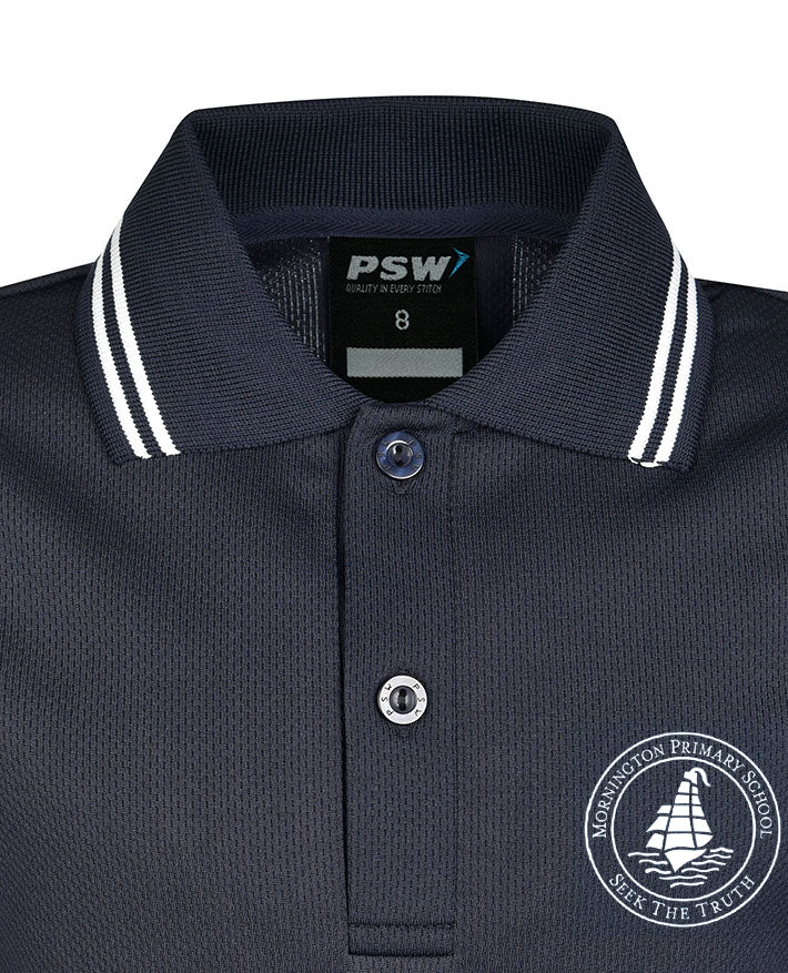 Short Sleeve Mesh Polo
