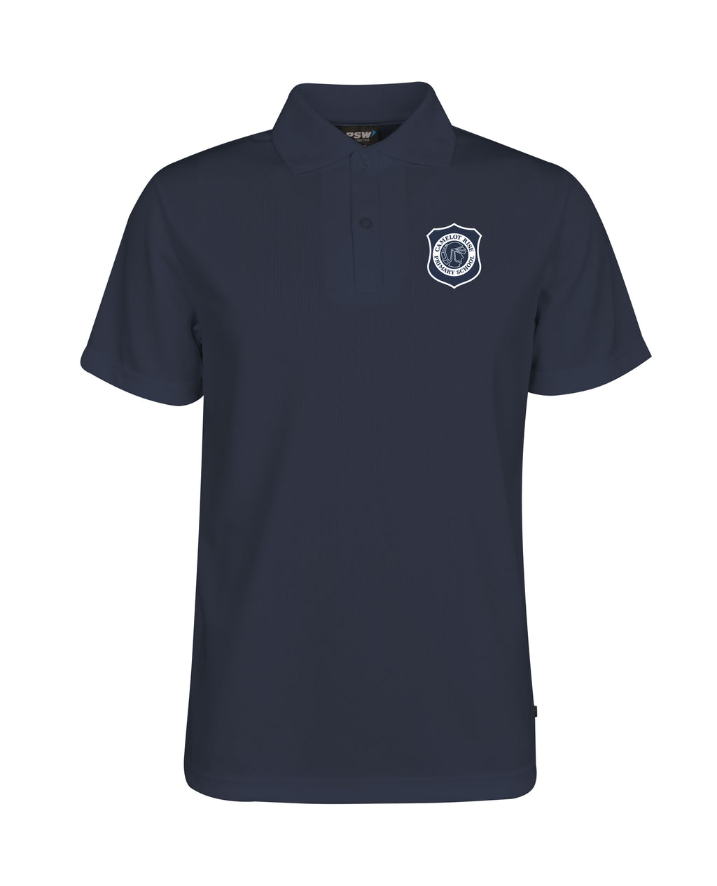 SS Mesh Plain Polo Shirt