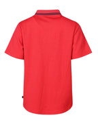 Short sleeve CB mesh polo