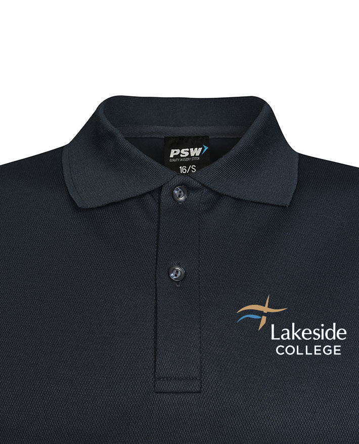 Cotton Back Mesh Polo