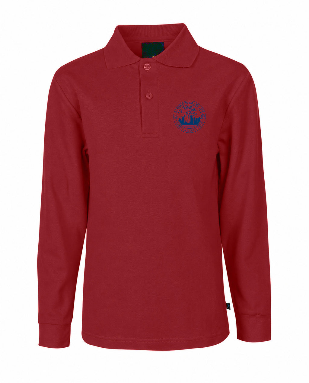 Long sleeve CB mesh plain polo