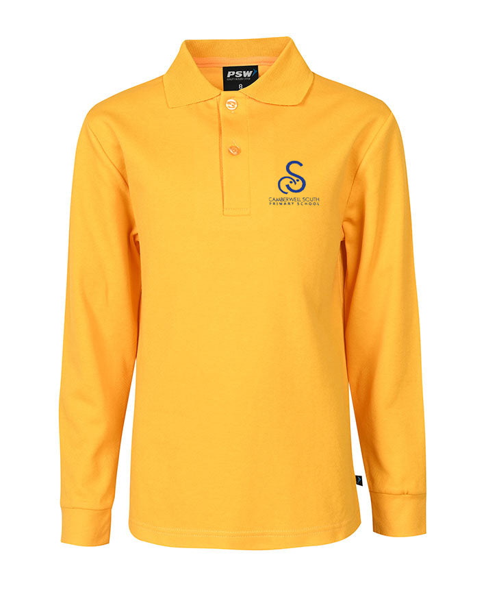 Long sleeve CB mesh plain polo