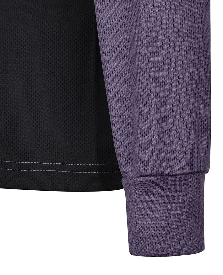 Long Sleeve Mesh Polo