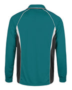 Long Sleeve Mesh Polo