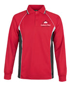 Long Sleeve Mesh Polo