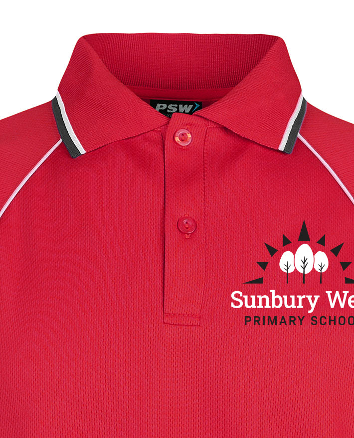 Long Sleeve Mesh Polo