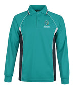 Long Sleeve Mesh Polo