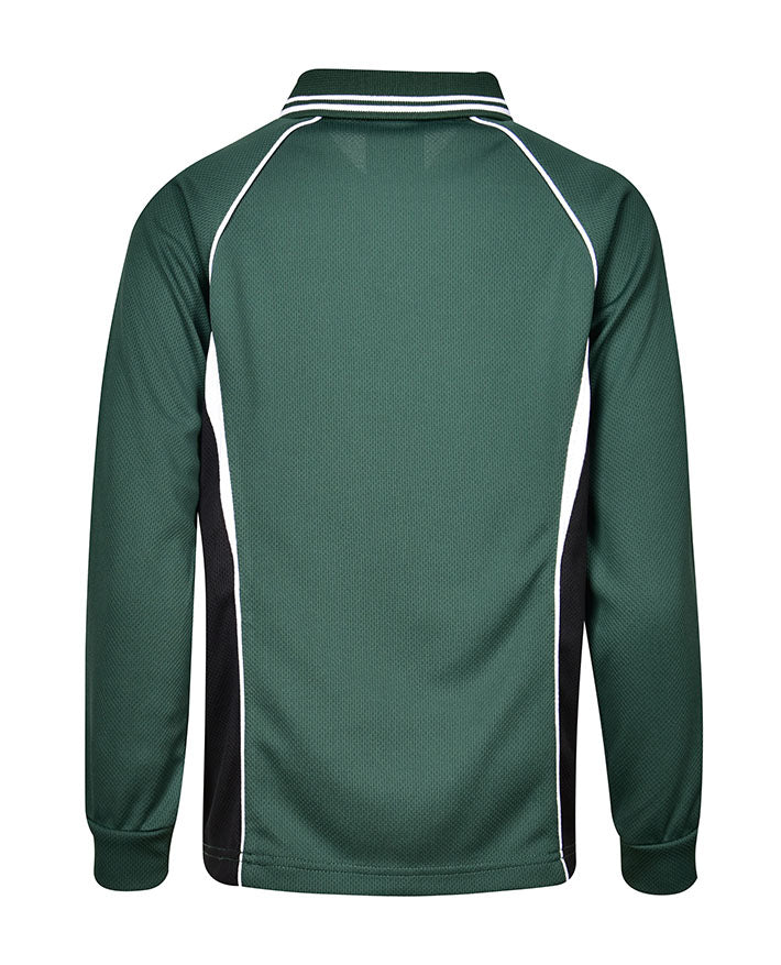 Long Sleeve Mesh Polo