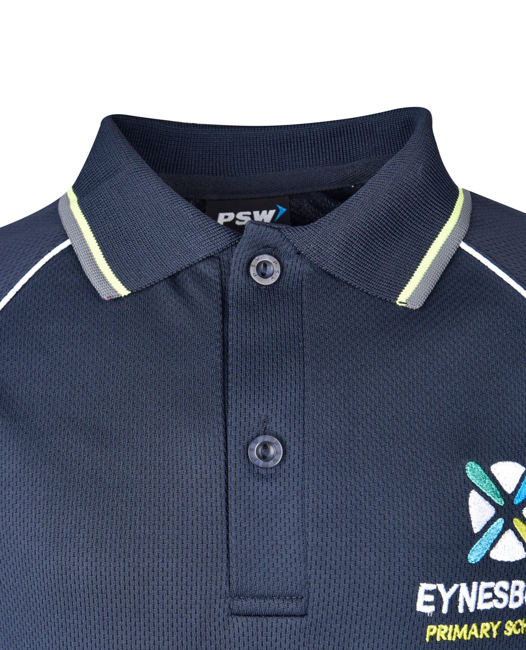 Long Sleeve Mesh Panelled Polo