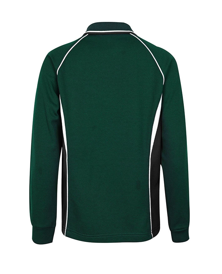 Long Sleeve Mesh Polo - Cotton Back