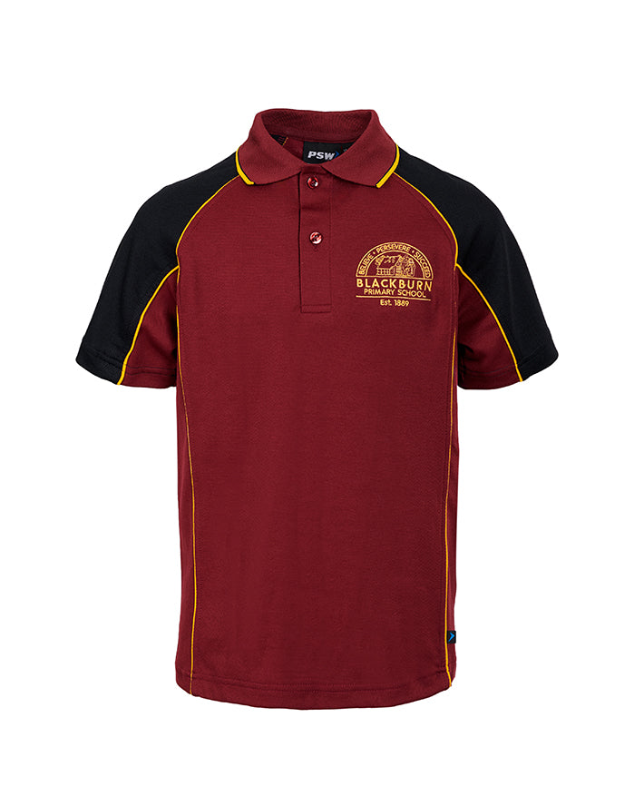 S/S Panelled Cotton Back Polo