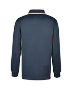 Long Sleeve Mesh Polo - Cotton Back