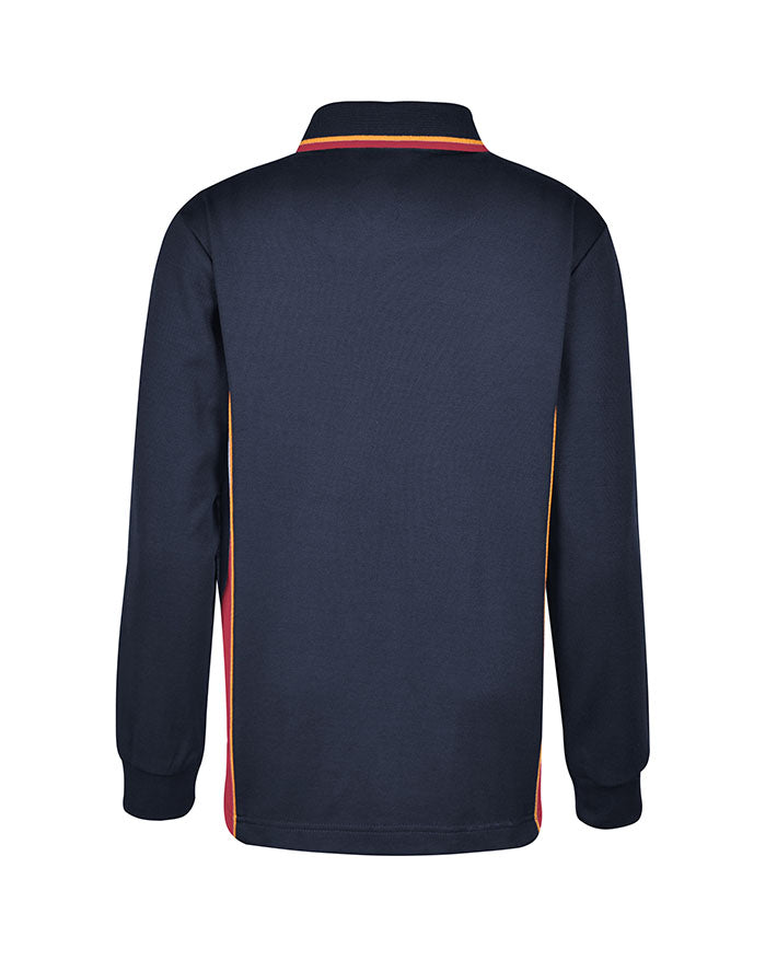 Long Sleeve Mesh Polo - Cotton Back