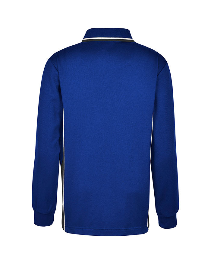 Long Sleeve Mesh Polo - Cotton Back