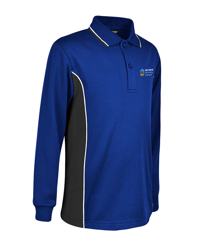 Long Sleeve Mesh Polo - Cotton Back