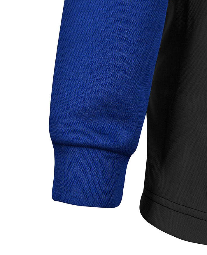 Long Sleeve Mesh Polo - Cotton Back