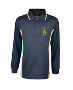 Long Sleeve Mesh Polo - Cotton Back