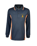 Long Sleeve Mesh Polo - Cotton Back