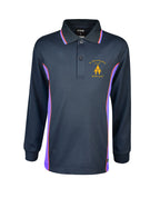 Long Sleeve Mesh Polo - Cotton Back